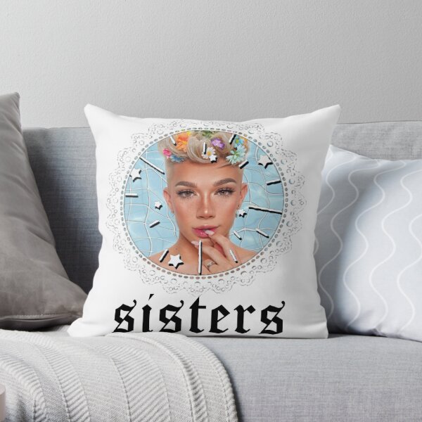 James Charles Sisters Throw Pillow RB0202 product Offical james charles Merch