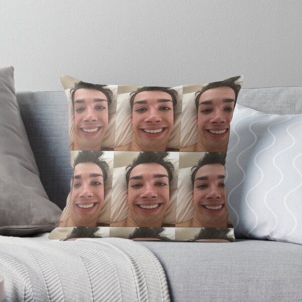 James Charles being a goof Throw Pillow RB0202 product Offical james charles Merch