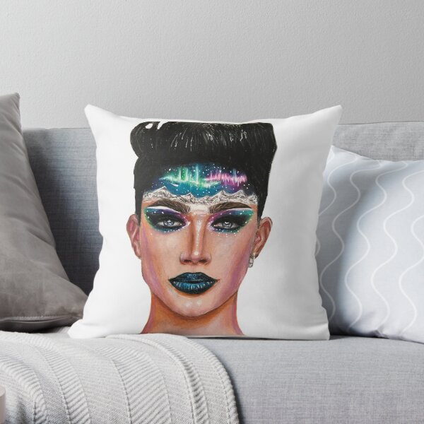 James Charles: Aurora Borealis Throw Pillow RB0202 product Offical james charles Merch